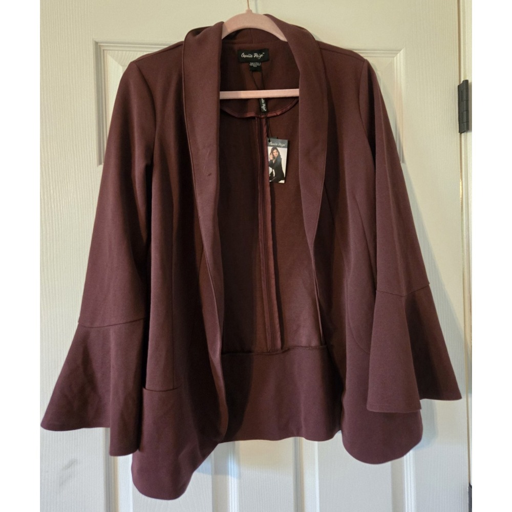 Women's Red Blazer stretch Charlie Paige brand size M